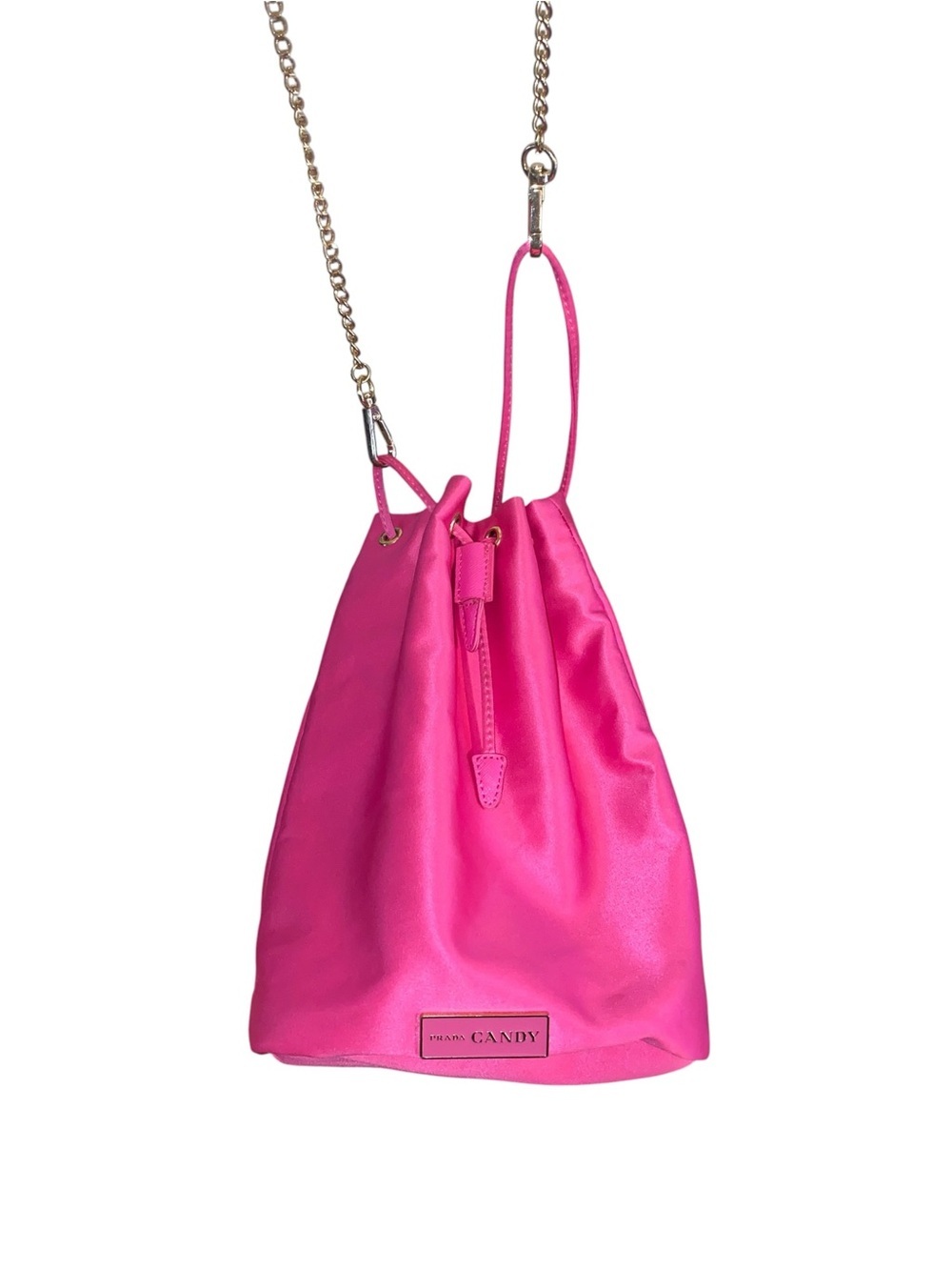 Prada Candy Pink Bucket bag Glam Softgirl Barbiecore Feminine Crossbody coquette